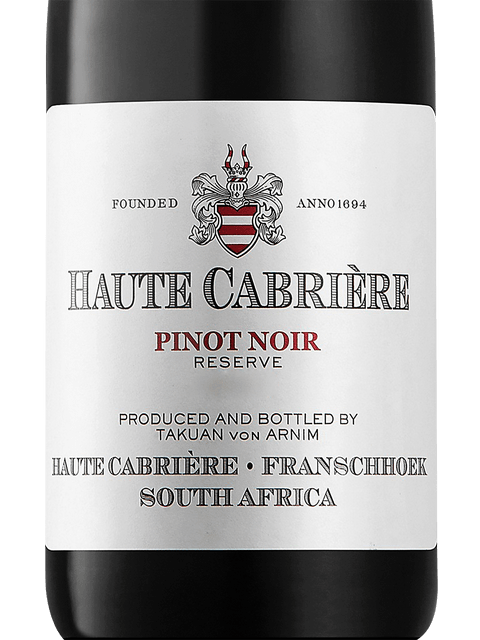 Haute Cabriere, Pinot Noir Reserve, Franschhoek
