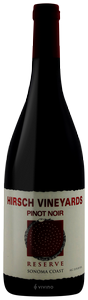 Hirsch Vineyards, Maritime Pinot Noir, Sonoma Coast