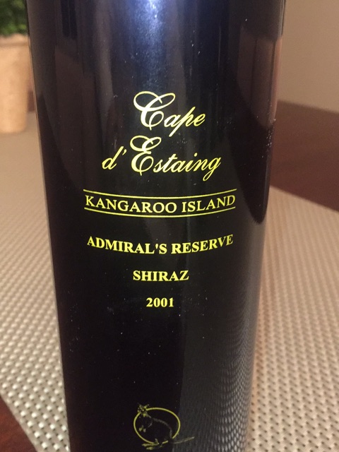 Cape D'Estaing, Admiral's Reserve Shiraz, Kangaroo Island