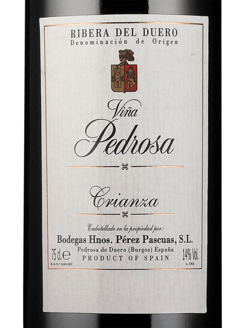 Vina Pedrosa, Ribera del Duero, Reserva