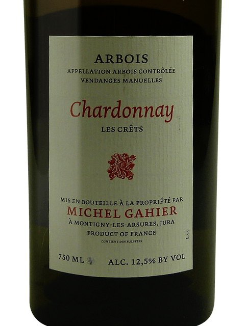 Michel Gahier, Arbois, Les Crets Chardonnay