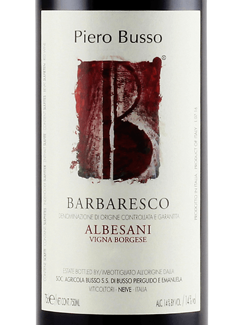 Piero Busso, Barbaresco, Albesani Borgese