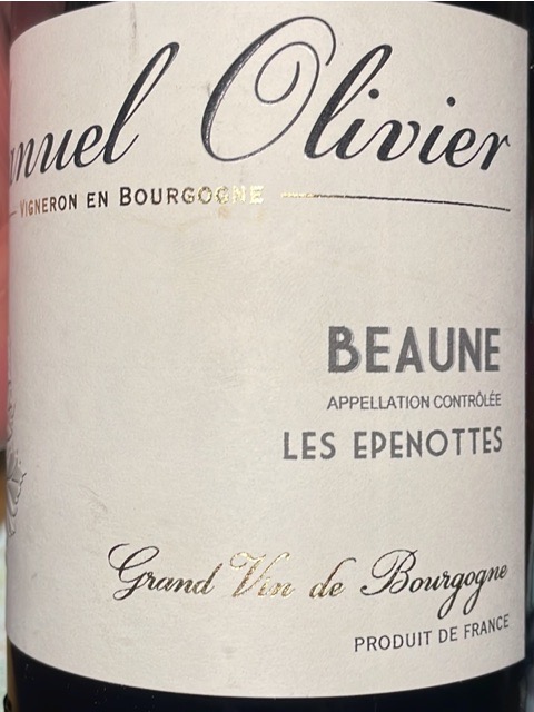 Manuel Olivier, Meursault, Les Pellans
