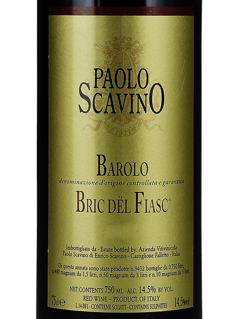 Paolo Scavino, Barolo, Bric Fiasc Riserva