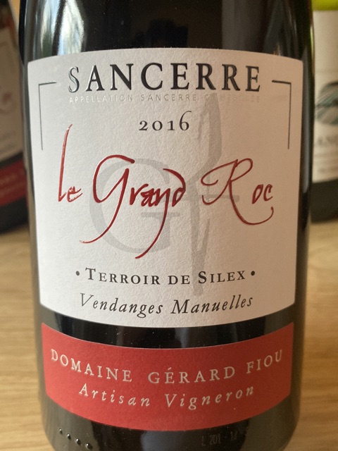Domaine Gerard Fiou, Sancerre, Terroir Silex Grand Roc Rouge