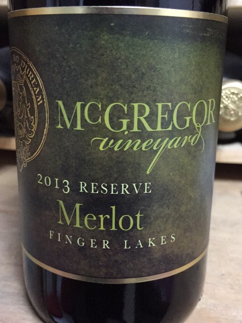 McGregor Vineyard, Merlot, Finger Lakes