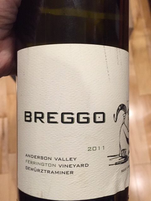 Breggo, Ferrington Vineyard Gewurztraminer, Anderson Valley