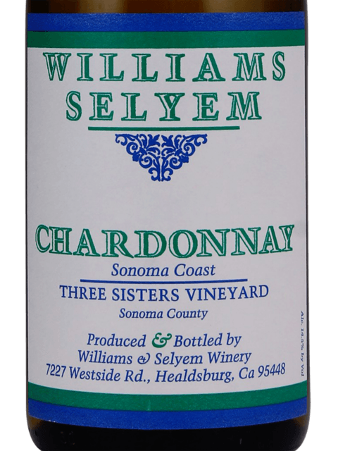 Williams Selyem, Three Sisters Vineyard Chardonnay, Sonoma Coast