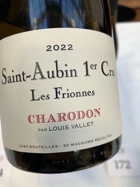 Chateau de Charodon, Saint-Aubin Premier Cru, Les Frionnes