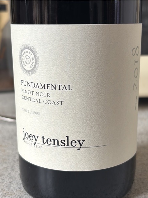 Tensley, Fundamental Pinot Noir, Central Coast