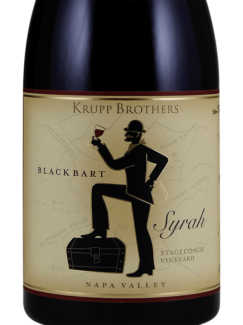 Krupp Brothers, Black Bart Stagecoach Vineyard Syrah, Napa Valley