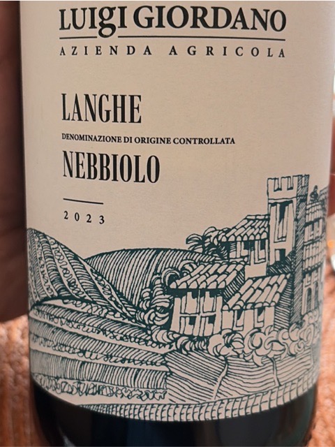 Luigi Giordano, Langhe, Nebbiolo